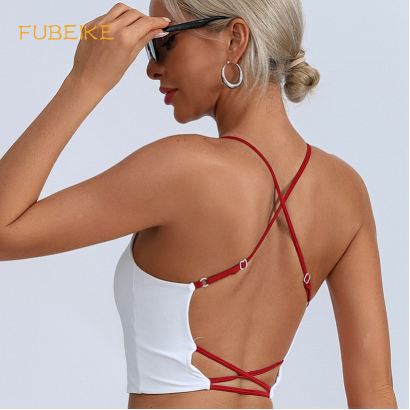 Suspender Tank Top - Yoga-Tanktop mit Schönheitsrücken, Nude-Feel, Slim Fit,