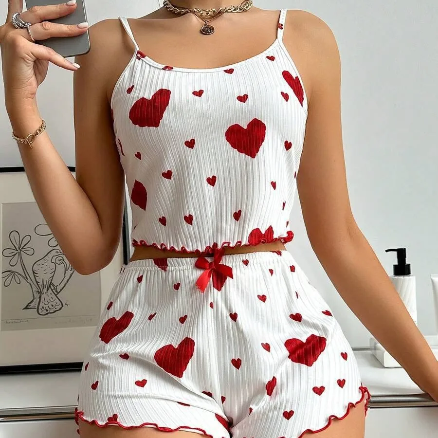 Damen-Pyjama-Set, Nachtwäsche, – Suspender Tank Top Bewertung und Preis