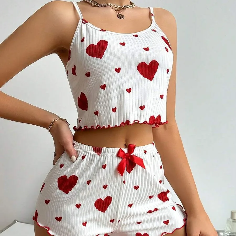Damen-Pyjama-Set, Nachtwäsche, – Suspender Tank Top Bewertung und Preis